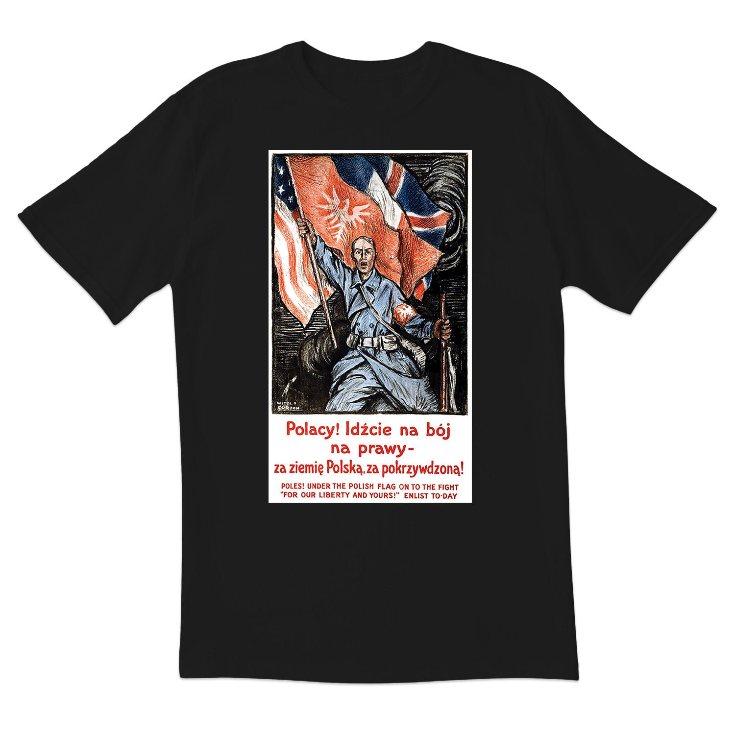 Vintage Poster Enlist in The Polish Army Short Sleeve Tshirt