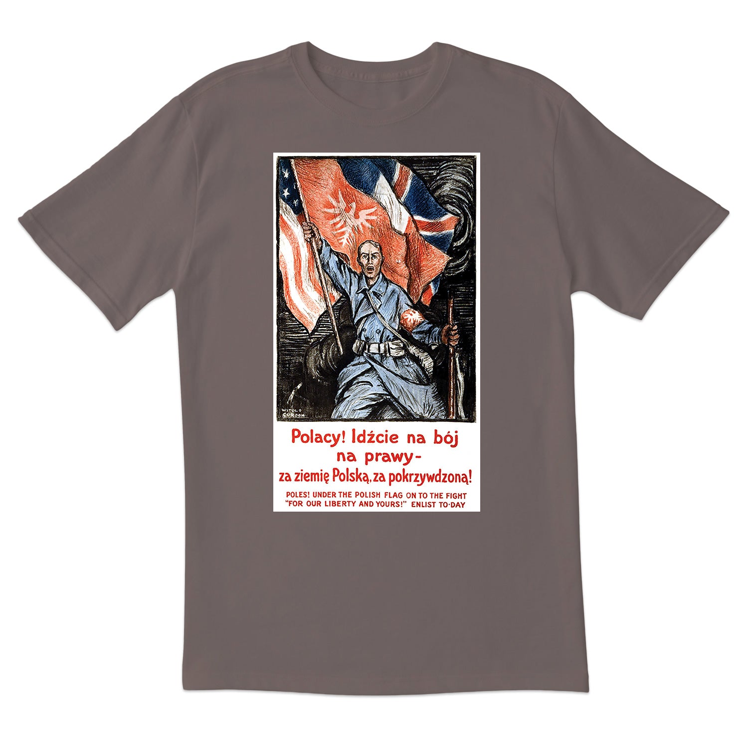 Vintage Poster Enlist in The Polish Army Short Sleeve Tshirt