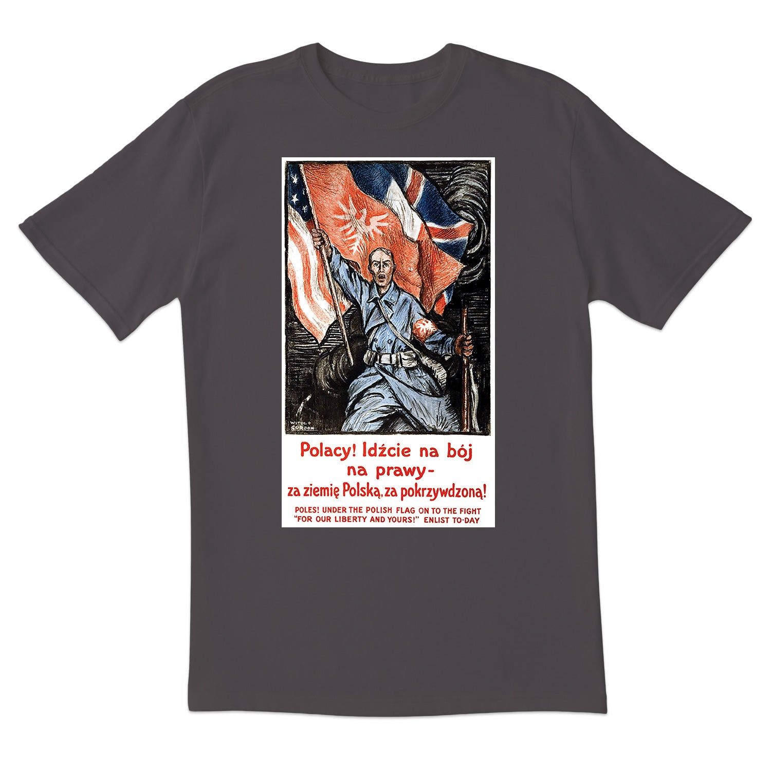 Vintage Poster Enlist in The Polish Army Short Sleeve Tshirt