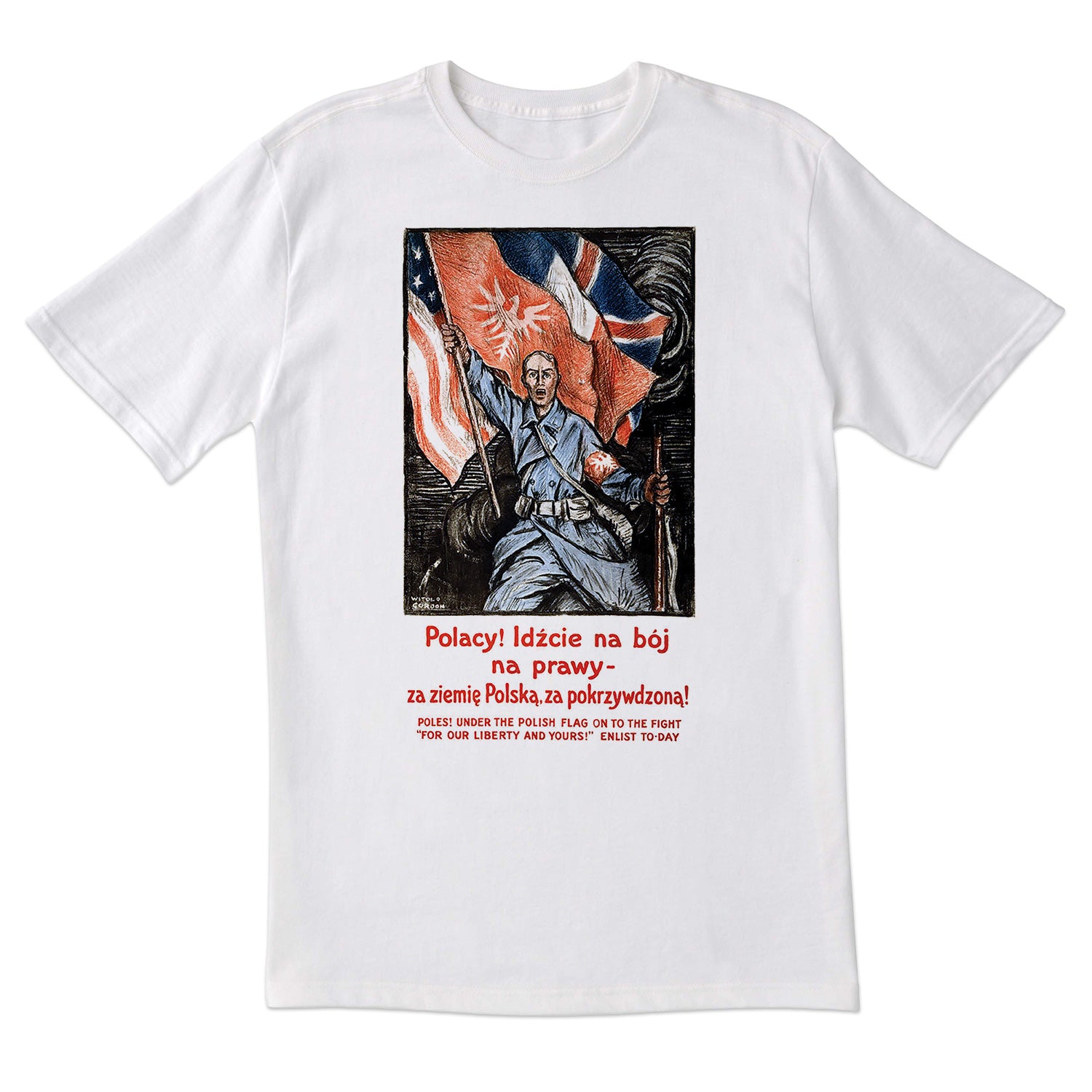 Vintage Poster Enlist in The Polish Army Short Sleeve Tshirt