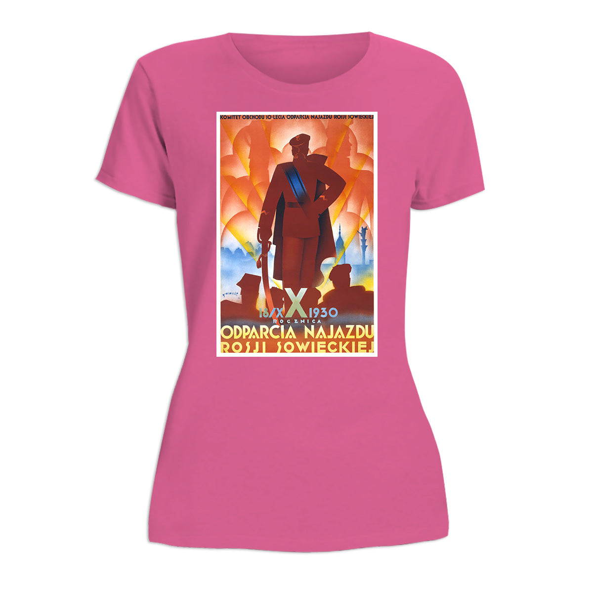 Vintage Poster 10th Anniversary of Soviet Defeat Women's Short Sleeve Tshirt