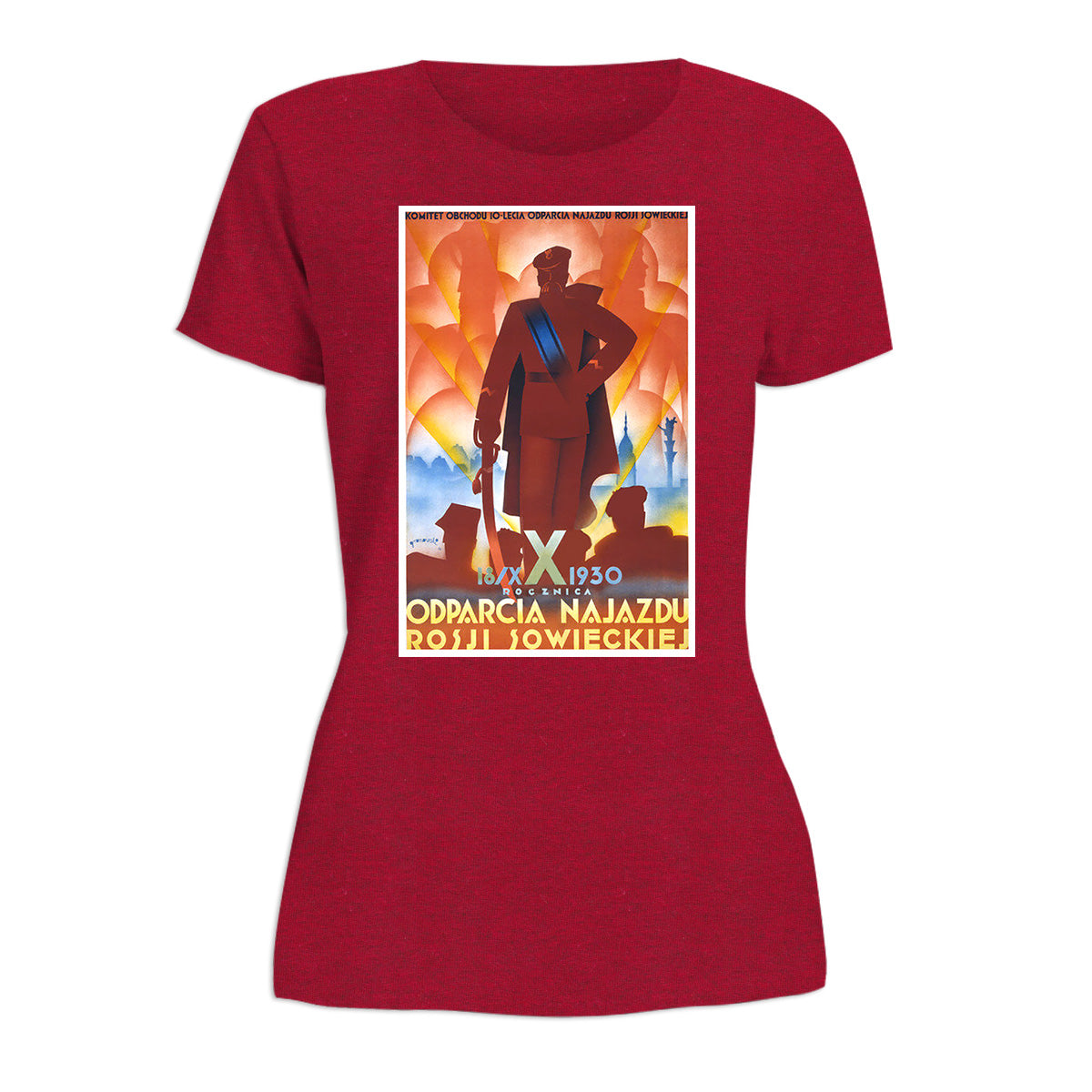 Vintage Poster 10th Anniversary of Soviet Defeat Women's Short Sleeve Tshirt