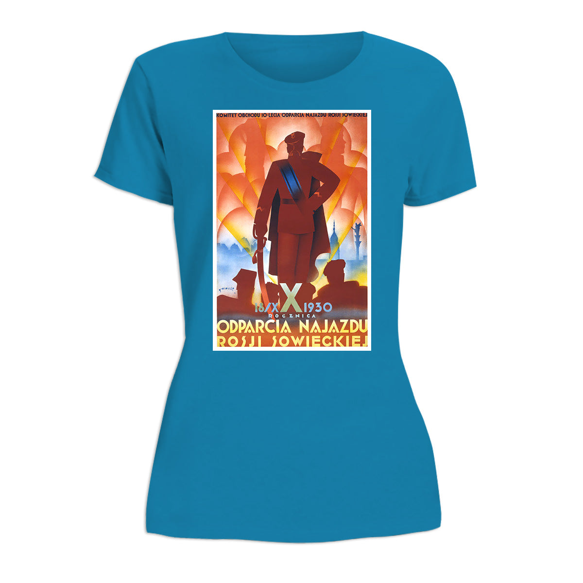 Vintage Poster 10th Anniversary of Soviet Defeat Women's Short Sleeve Tshirt