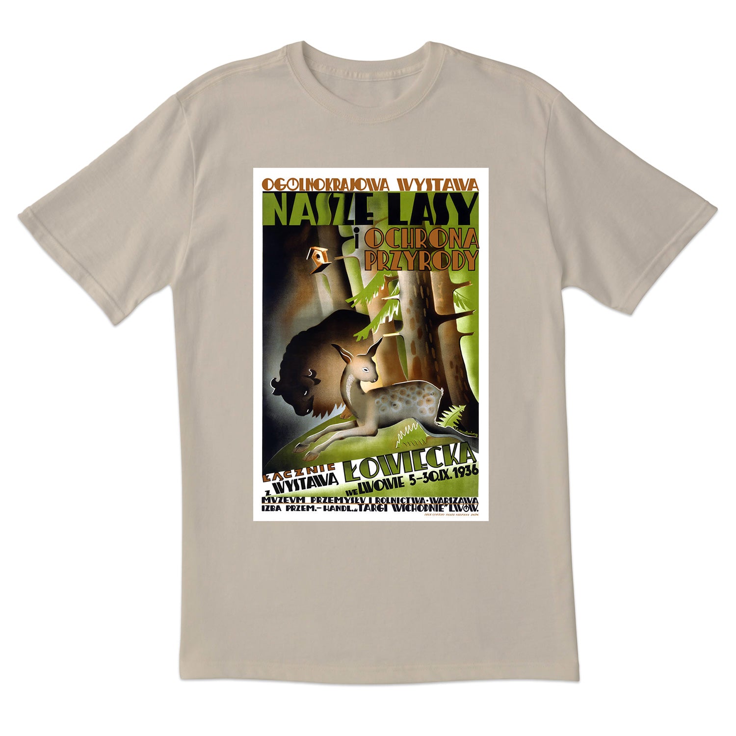 Vintage Poster 1936 PL Nature Exhibition Short Sleeve Tshirt