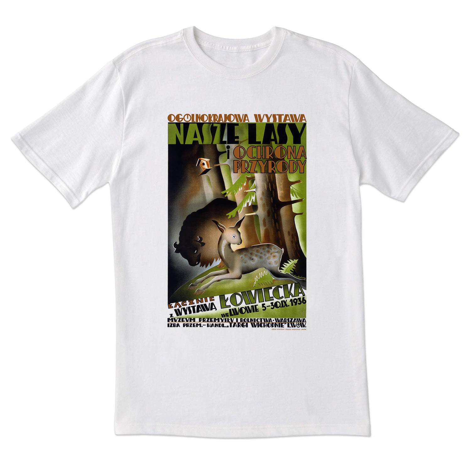 Vintage Poster 1936 PL Nature Exhibition Short Sleeve Tshirt