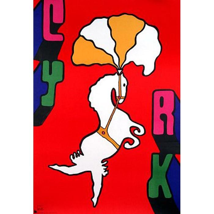 Poster - J. Mlodozeniec Horse & Plume