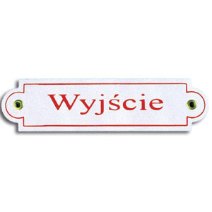 Metal Sign - Wyjscie (Exit)