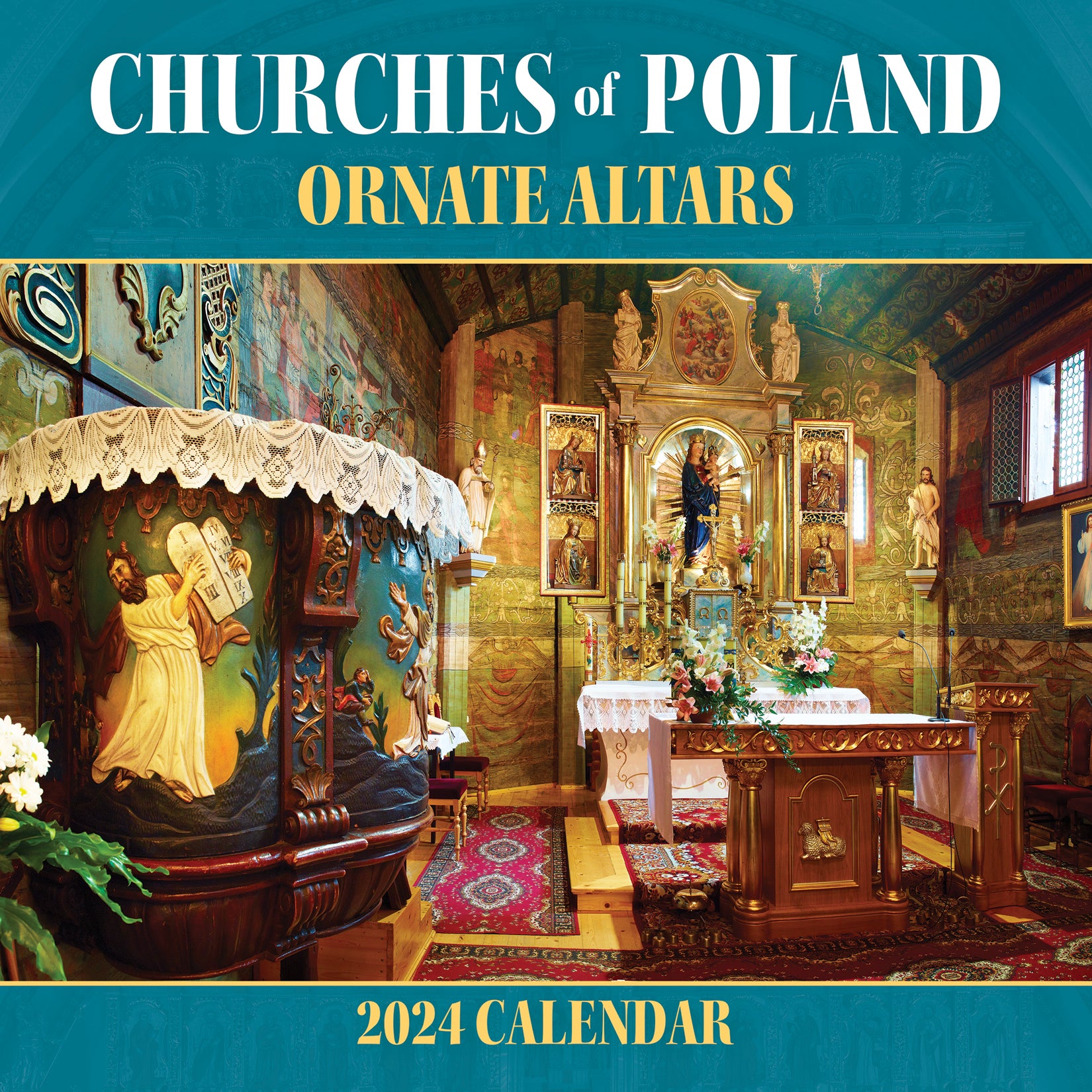 2024 Calendar - Churches of Poland, Ornate Altars