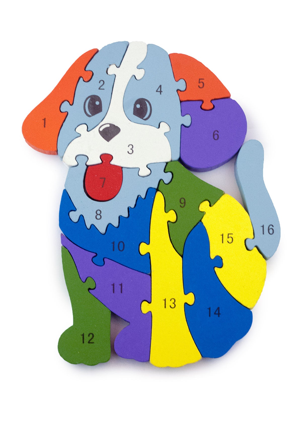 Educational Wooden Puzzle - Dog
