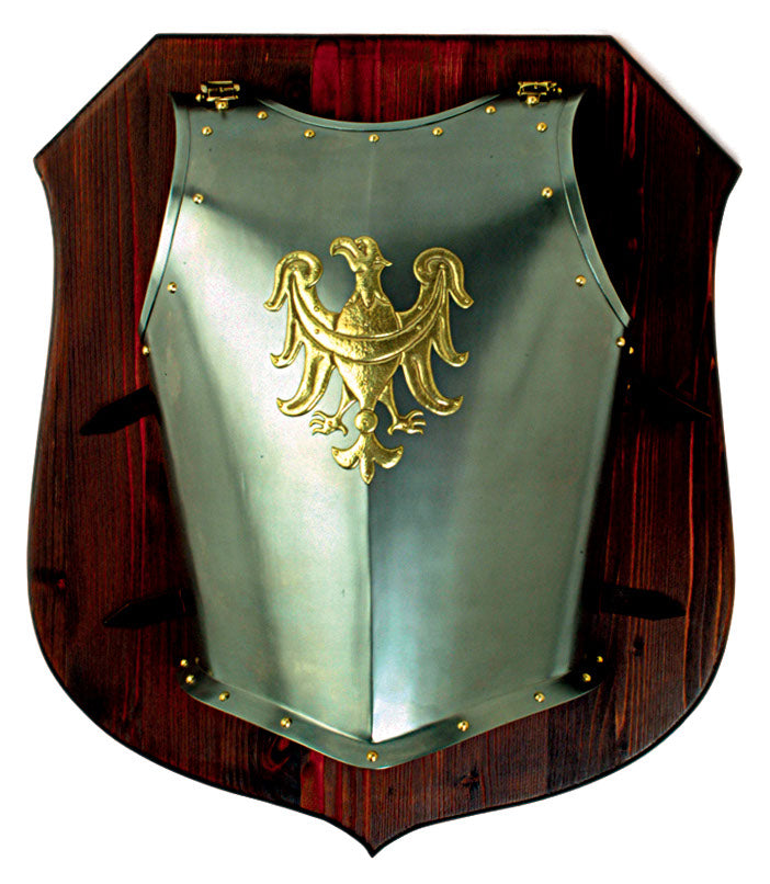 1295 Polish Eagle Chest Armor on Wooden Plate