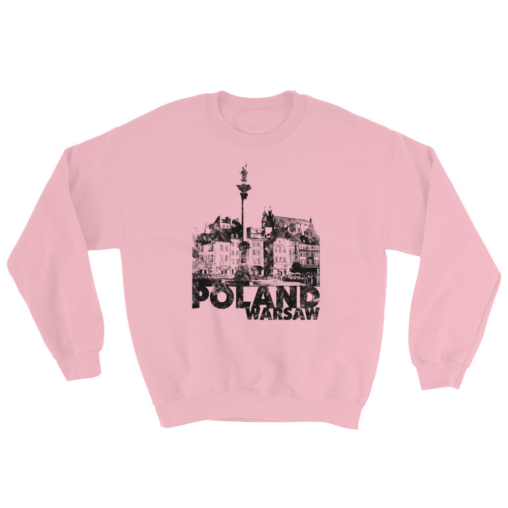 Warsaw, Poland Light Crew Neck Sweatshirt