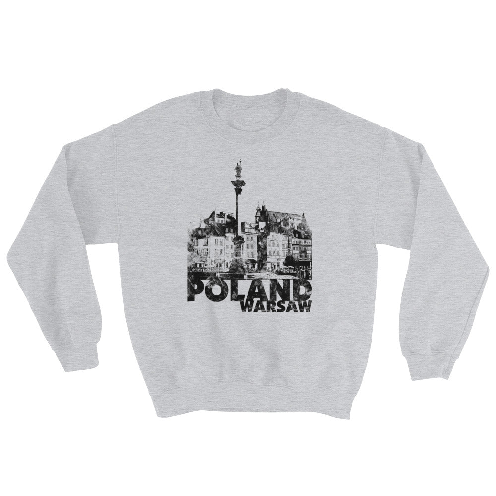 Warsaw, Poland Light Crew Neck Sweatshirt