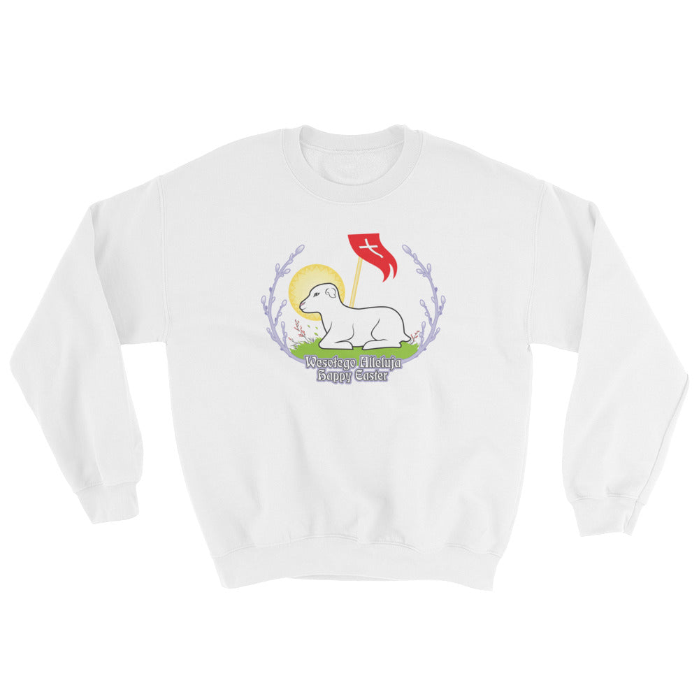 Wesołego Alleluja Lamb Crew Neck Sweatshirt