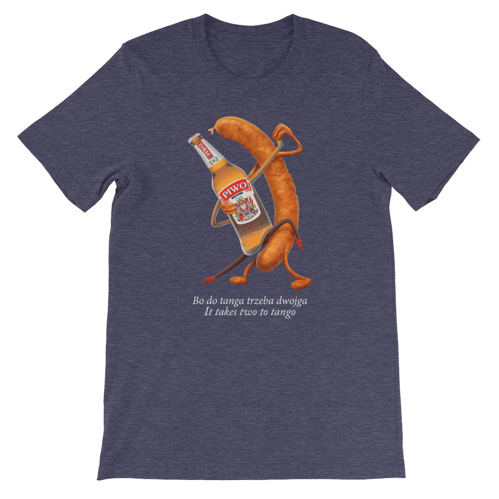 It Takes Two to Tango Dark Short-Sleeve Unisex T-Shirt