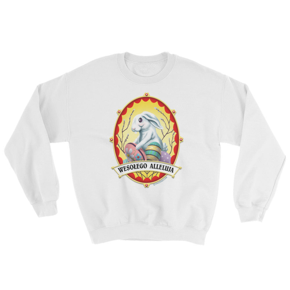 Wesołego Alleluja Bunny Crew Neck Sweatshirt