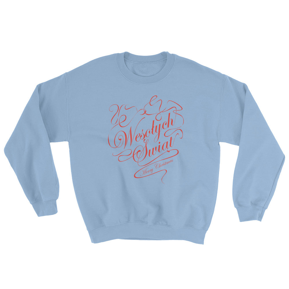 Wesołych Świąt (Merry Christmas) Crew Neck Sweatshirt