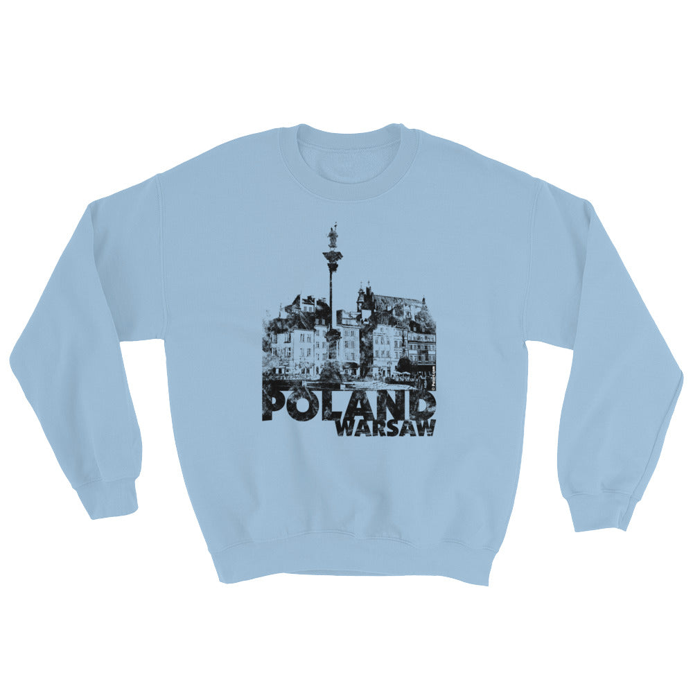 Warsaw, Poland Light Crew Neck Sweatshirt