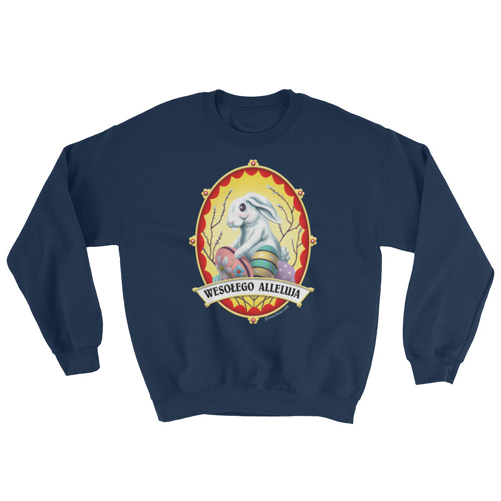 Wesołego Alleluja Bunny Crew Neck Sweatshirt