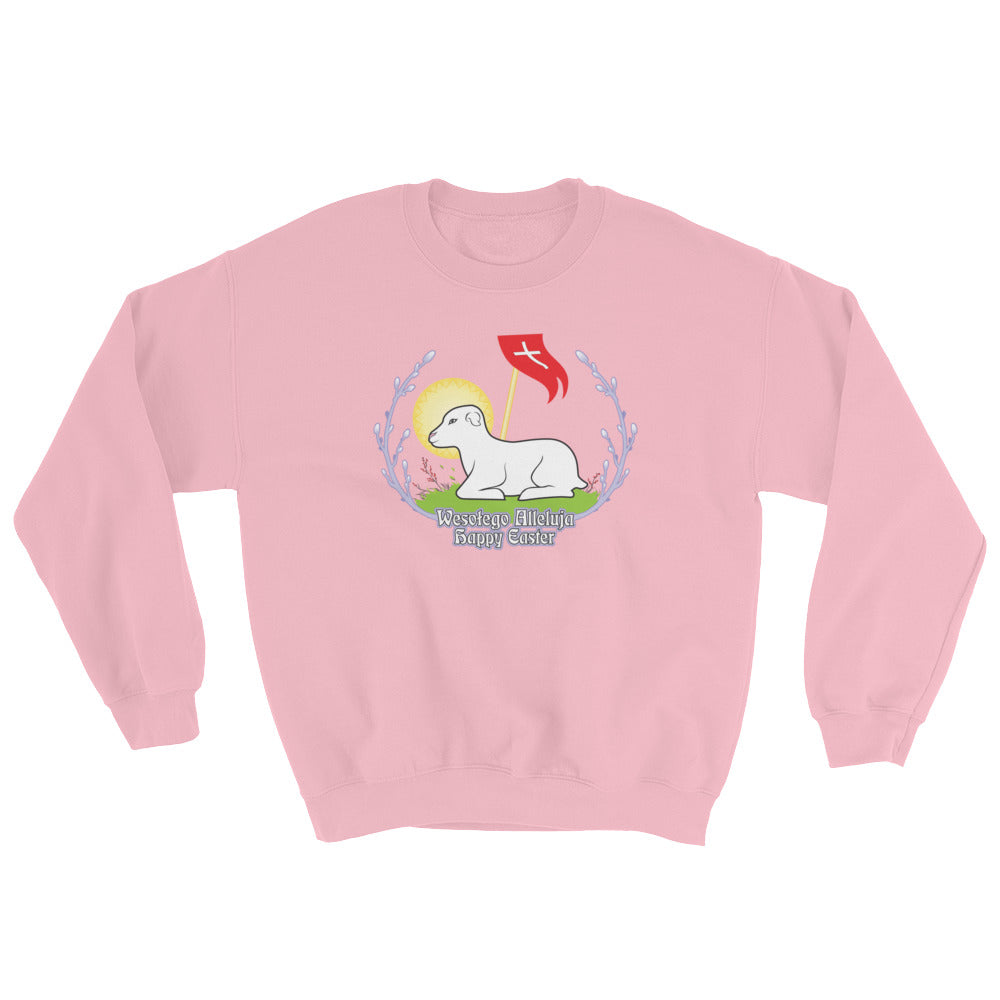 Wesołego Alleluja Lamb Crew Neck Sweatshirt