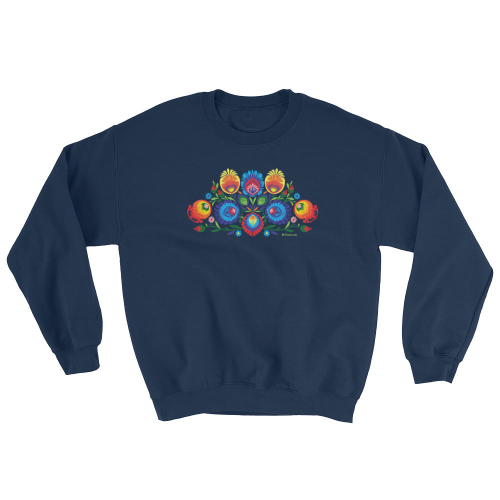 Folk Art (Wycinanki) Crew Neck Sweatshirt