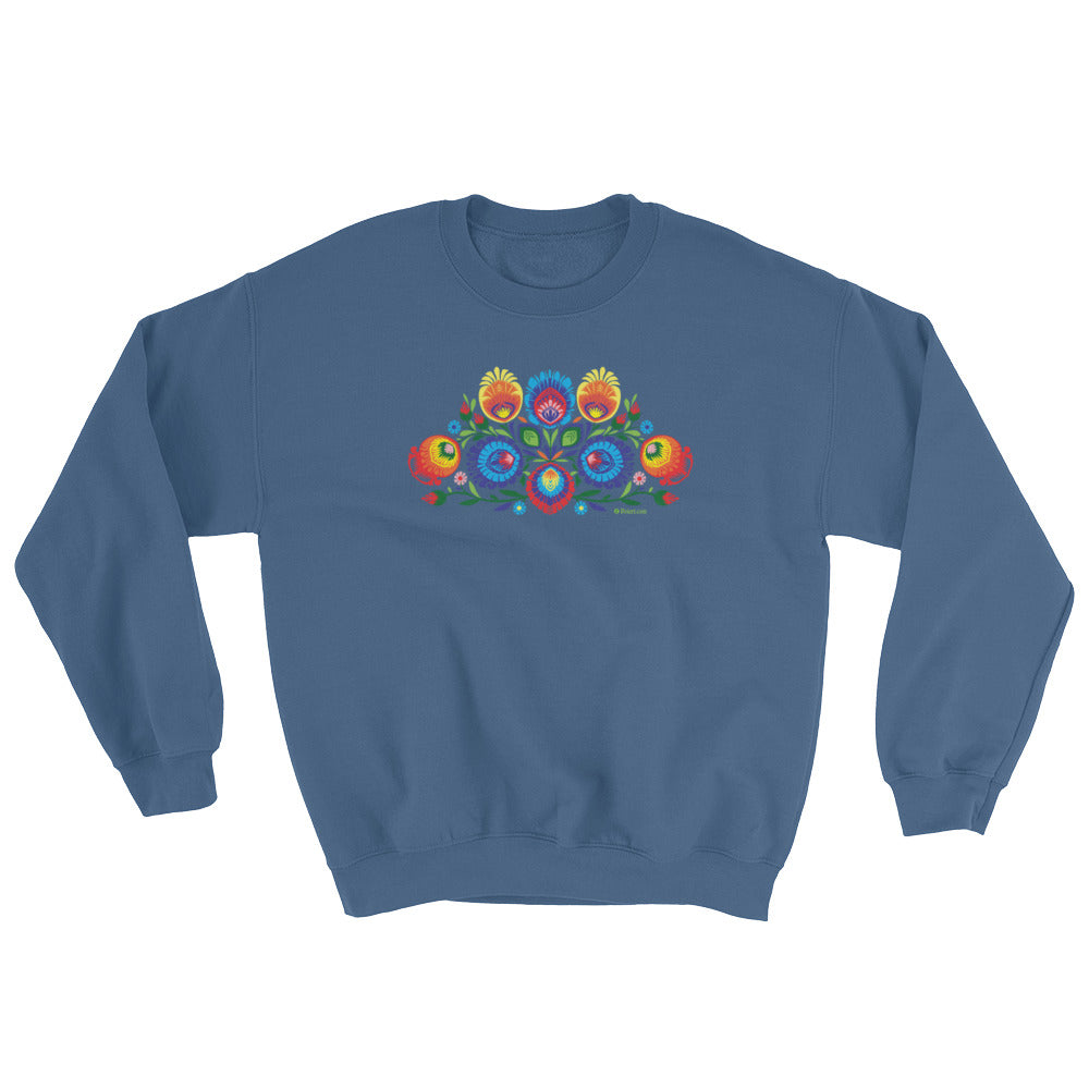 Folk Art (Wycinanki) Crew Neck Sweatshirt