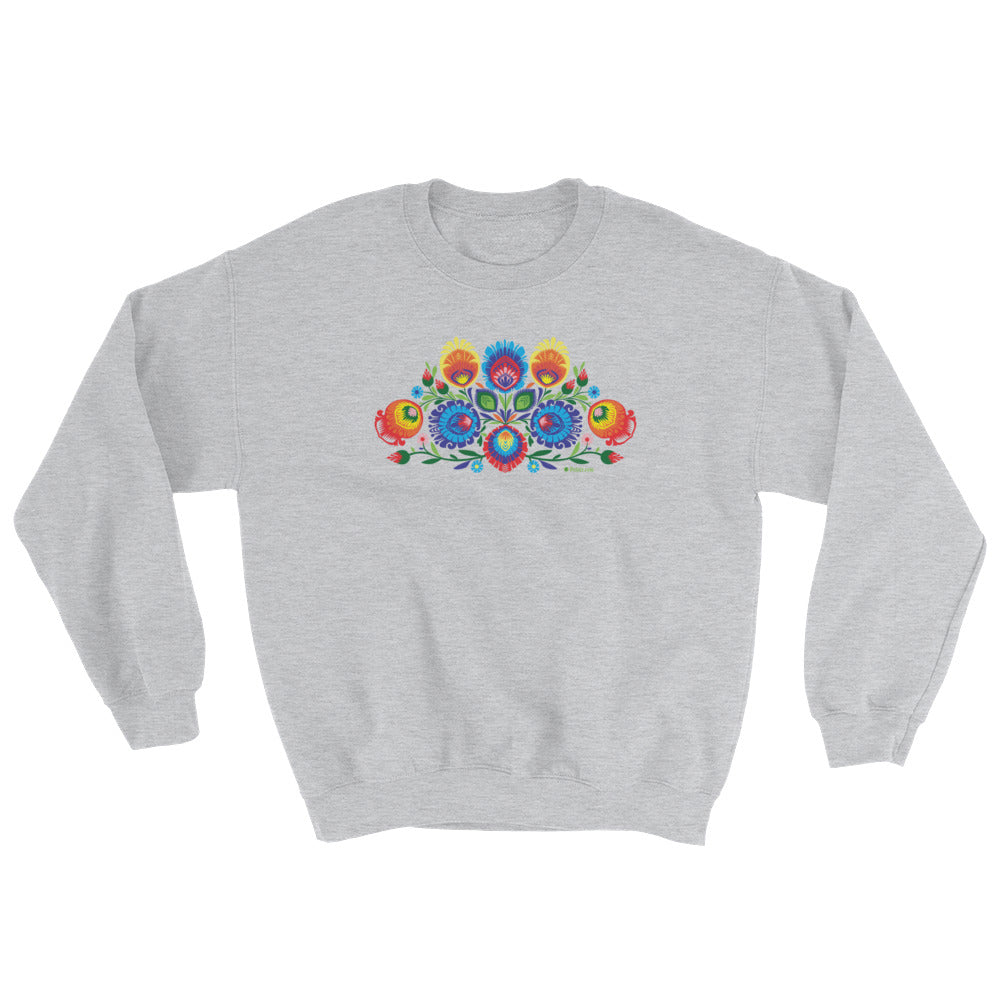 Folk Art (Wycinanki) Crew Neck Sweatshirt