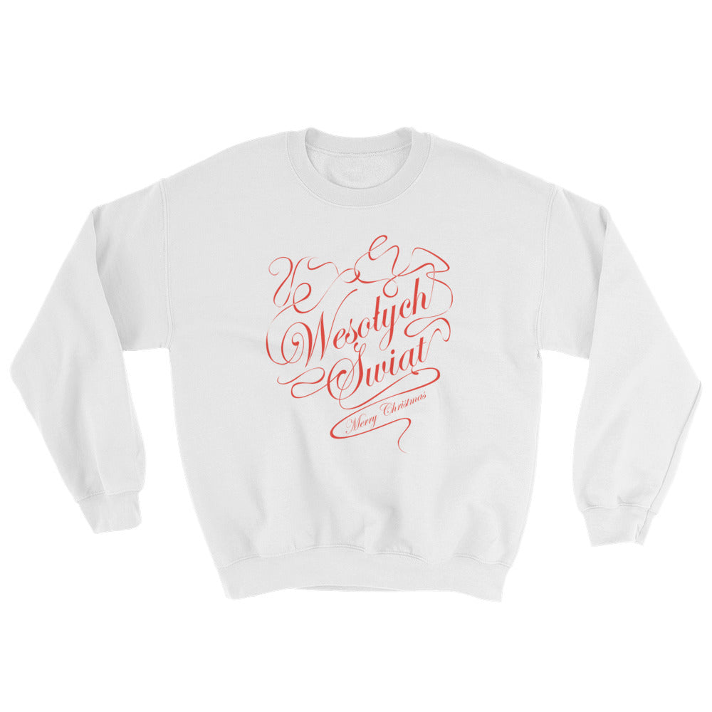 Wesołych Świąt (Merry Christmas) Crew Neck Sweatshirt