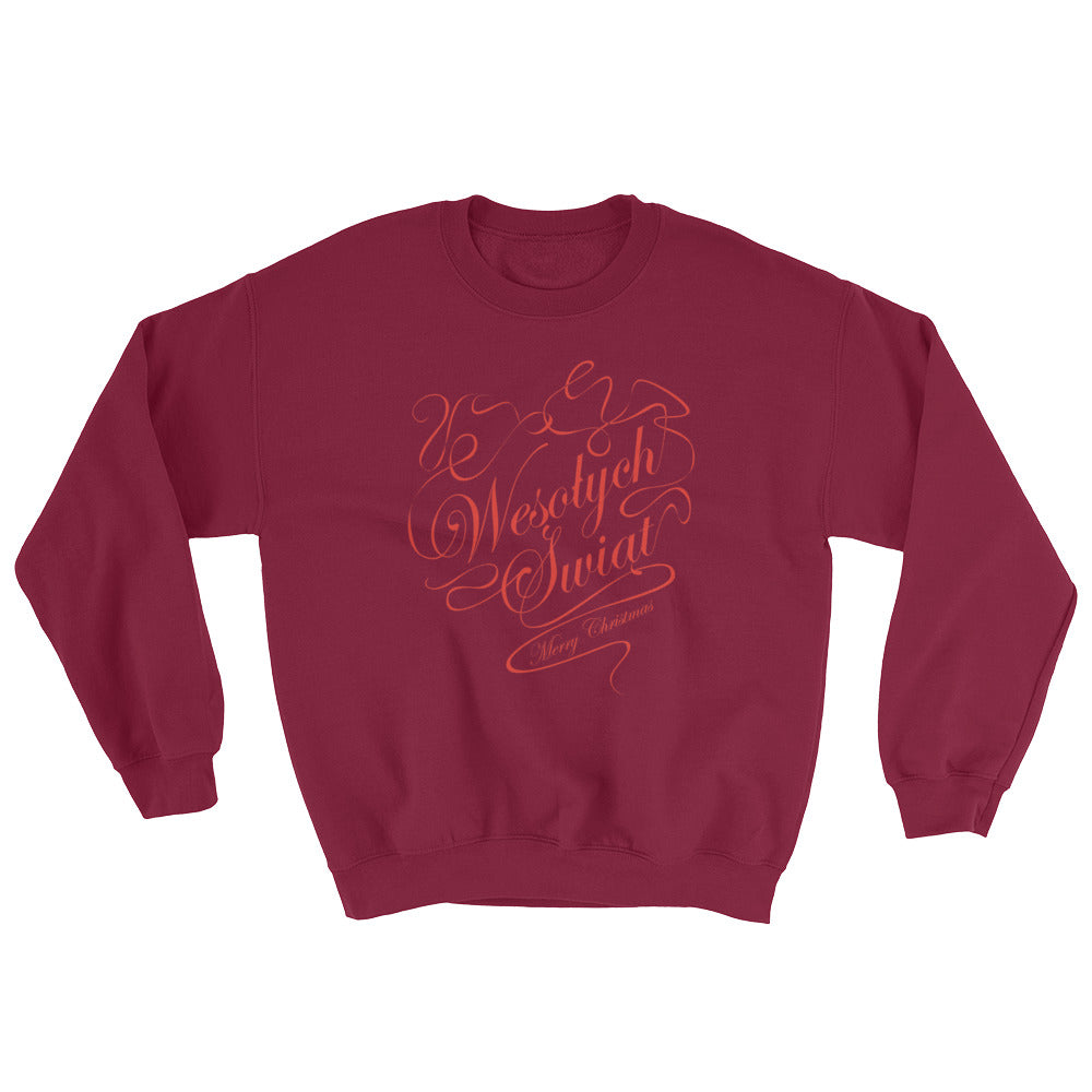 Wesołych Świąt (Merry Christmas) Crew Neck Sweatshirt