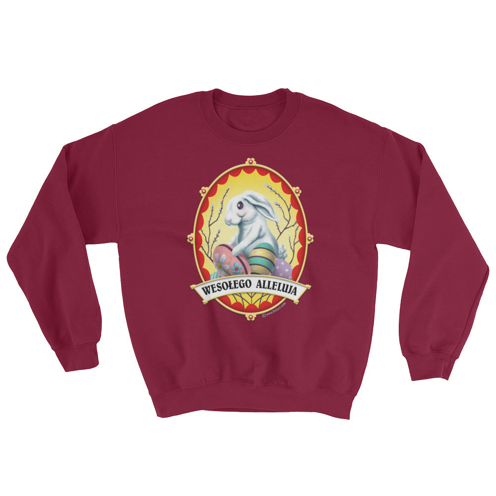 Wesołego Alleluja Bunny Crew Neck Sweatshirt