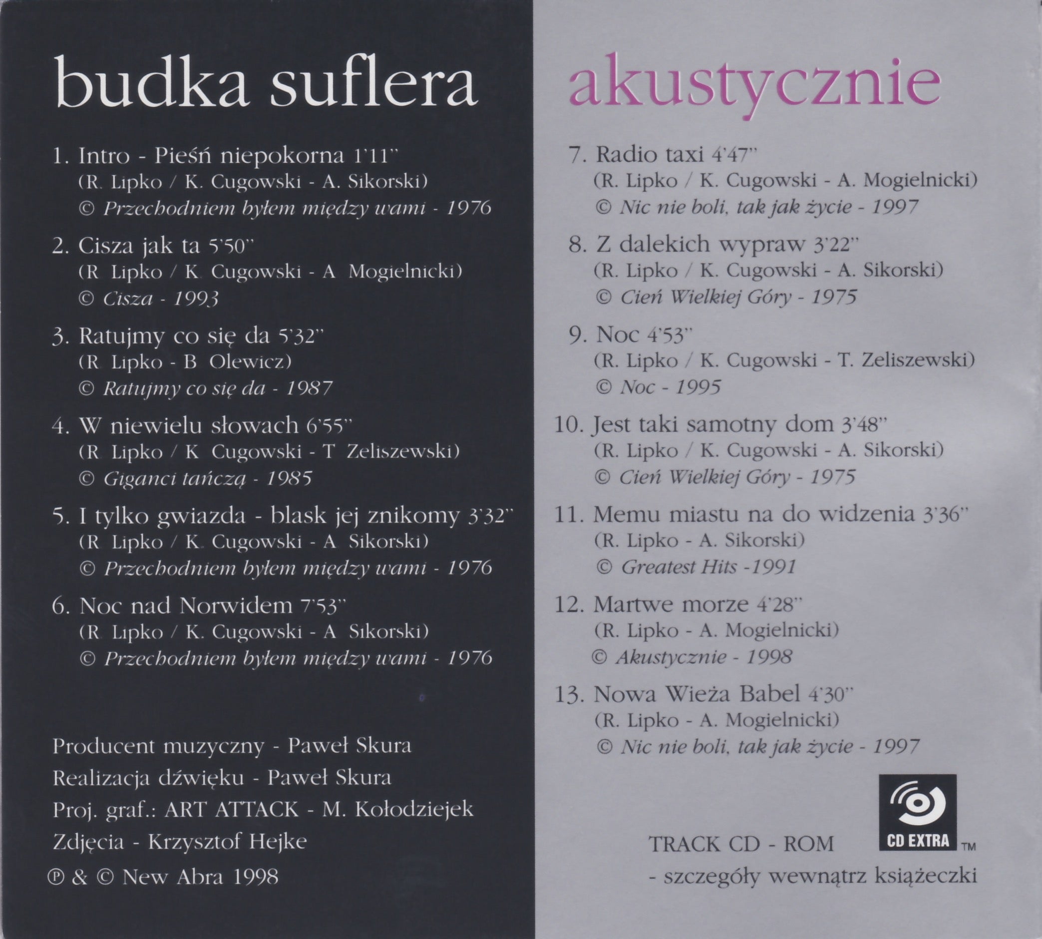 Budka Suflera - Akustycznie - Edycja specjalna (Special Edition) CD