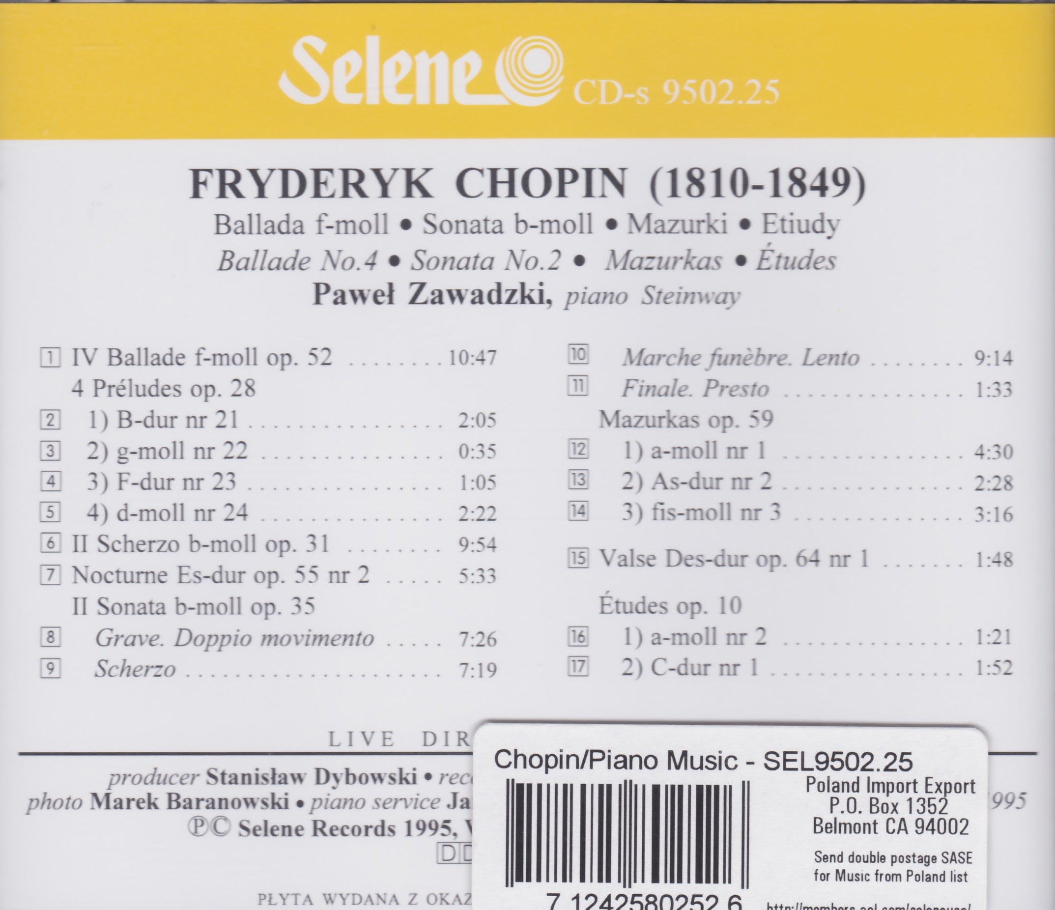 Chopin -IV Bellada - Pawel Zawadzki