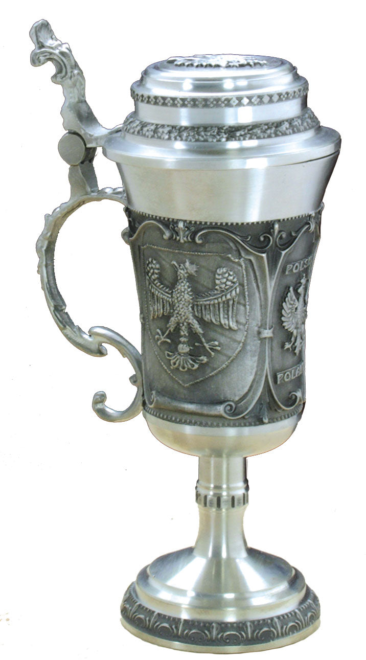 Pewter Stein - White Eagle 8.5 inches