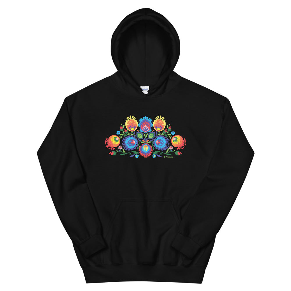 Wycinanki - Folk Art Hooded Sweatshirt