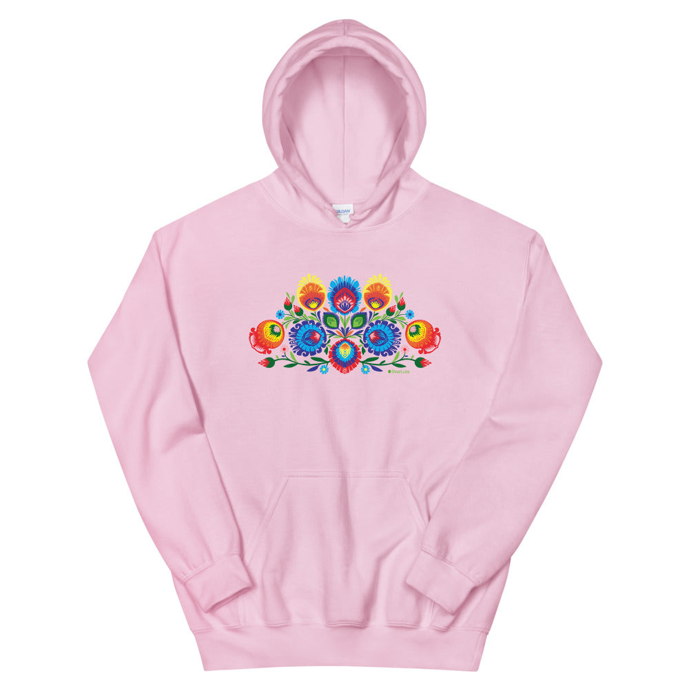 Wycinanki - Folk Art Hooded Sweatshirt
