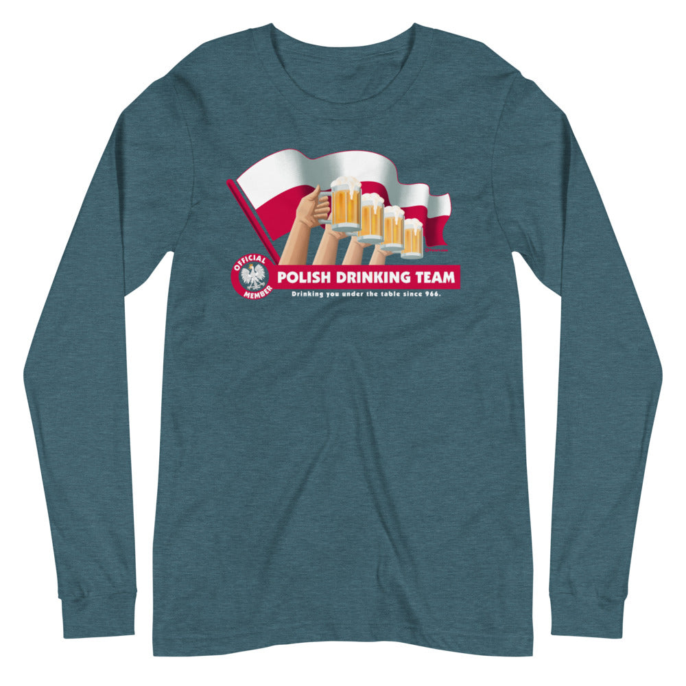 Polish Drinking Team Long Sleeve Tee