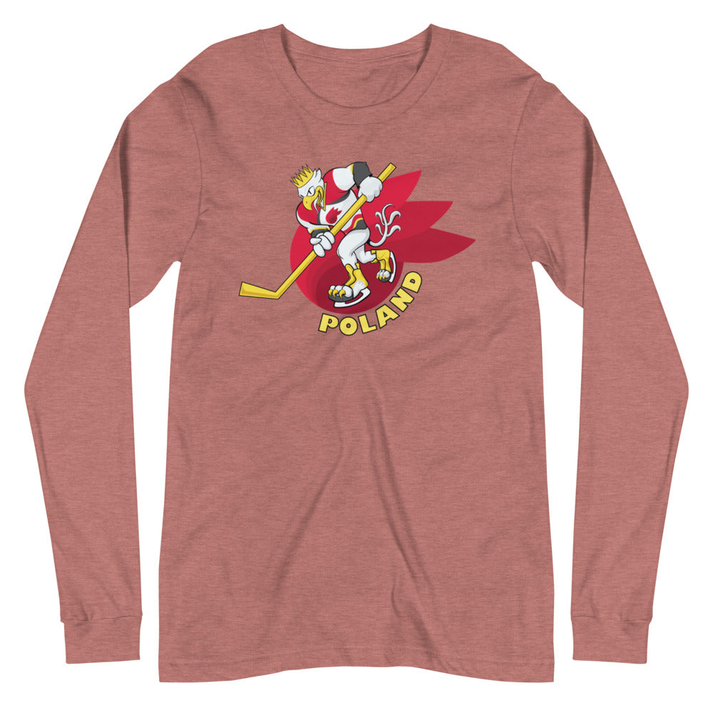 Poland Hockey White Eagle Long Sleeve Tee