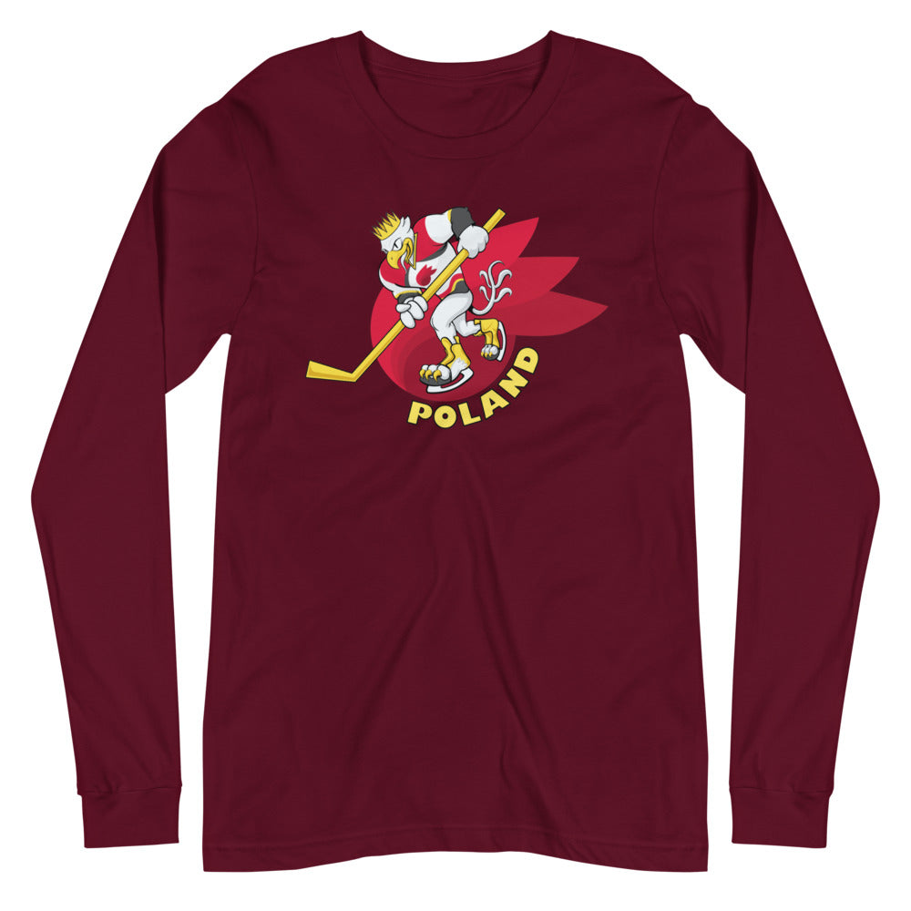 Poland Hockey White Eagle Long Sleeve Tee