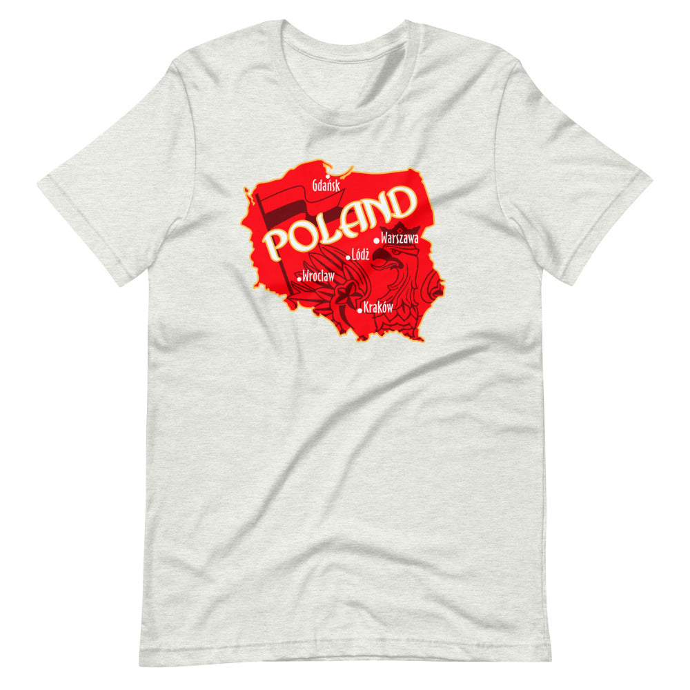 Poland Map Short Sleeve Tshirt