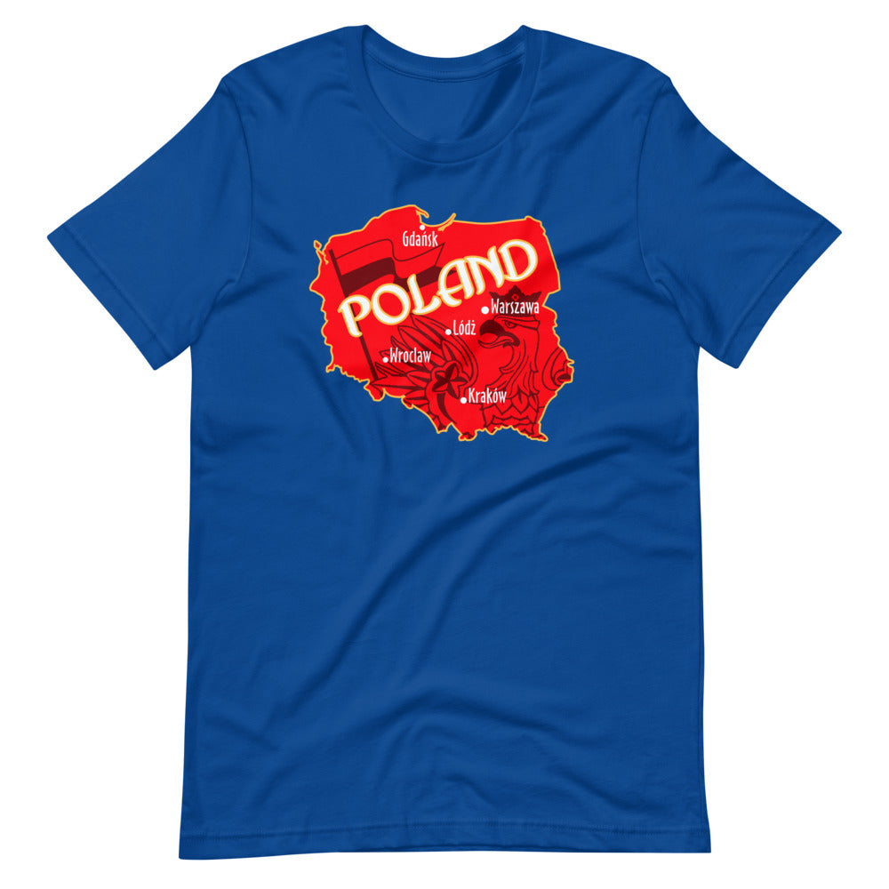 Poland Map Short Sleeve Tshirt