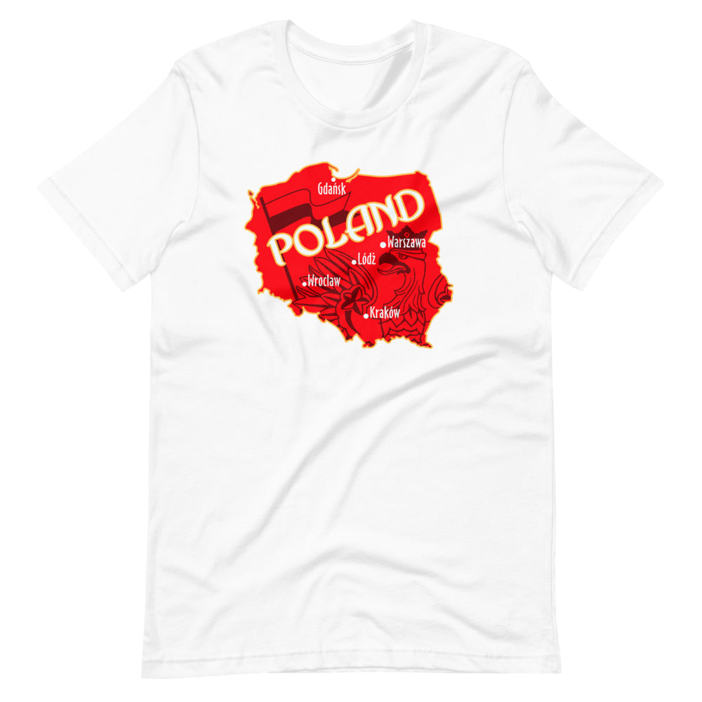 Poland Map Short Sleeve Tshirt