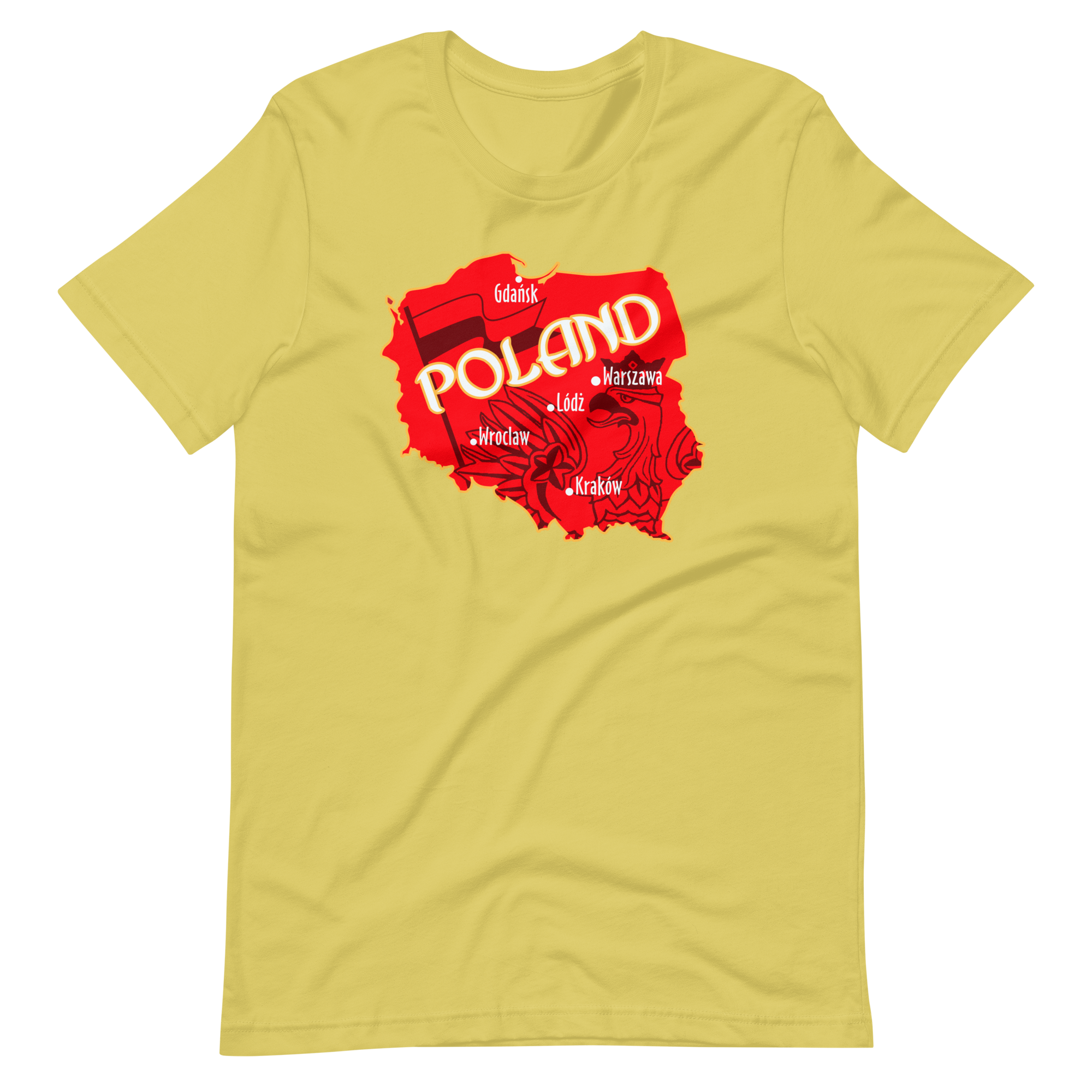 Poland Map Short Sleeve Tshirt