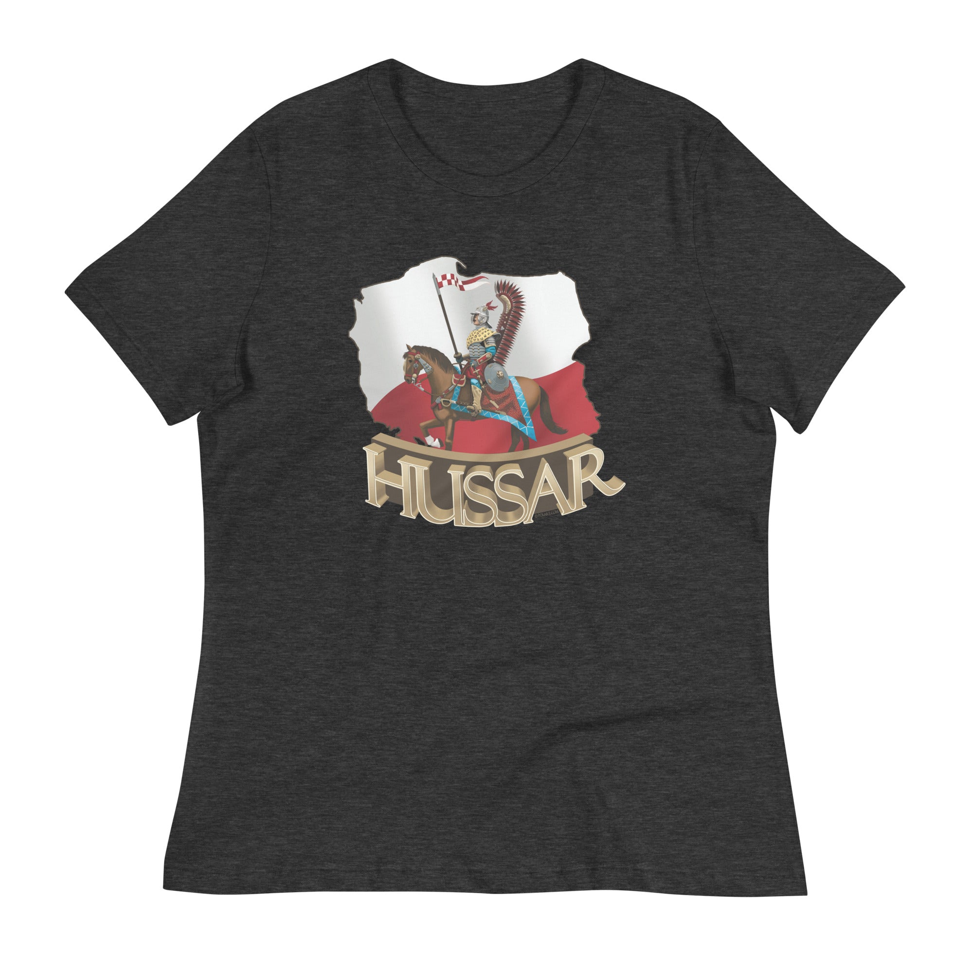 Polish Hussar & Map Women's Relaxed T-Shirt
