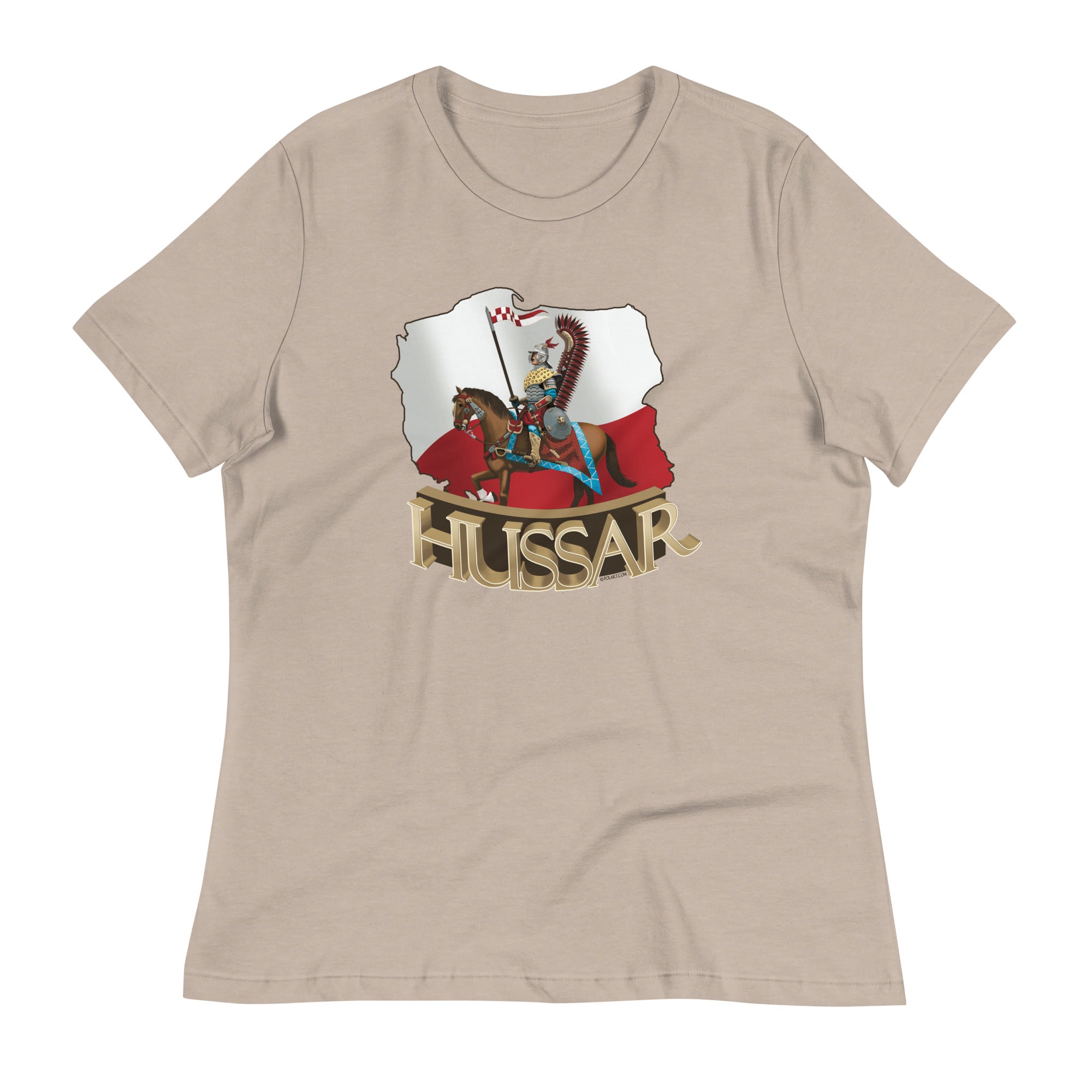 Polish Hussar & Map Women's Relaxed T-Shirt