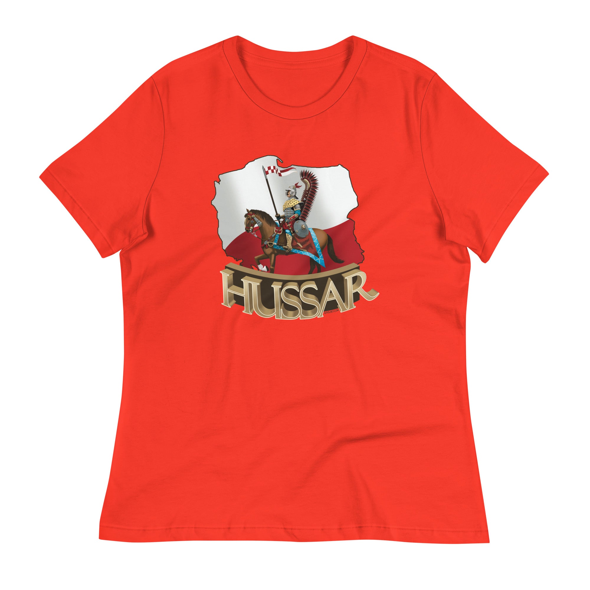 Polish Hussar & Map Women's Relaxed T-Shirt