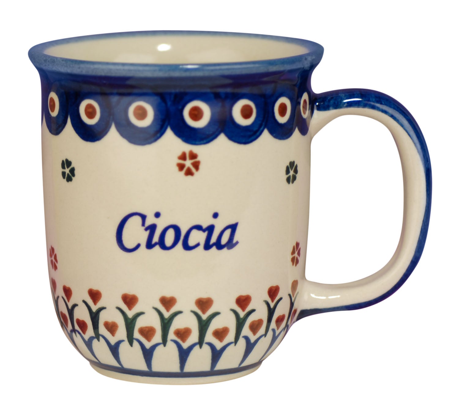 New Polish Pottery 12oz Mug - CIOCIA, AUNT