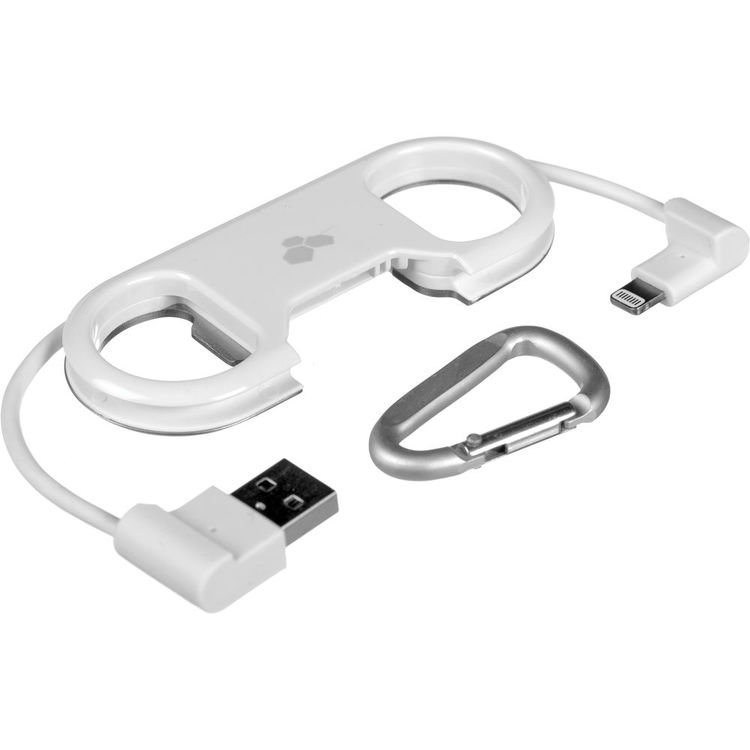 Kanex Lightning To USB Portable Charge and Sync Cable with Bottle Opener (White)