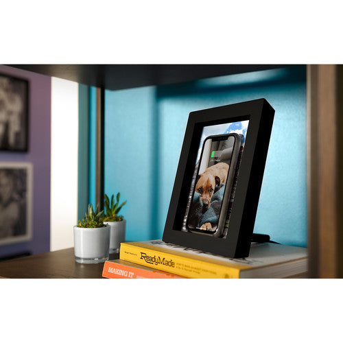 Twelve South PowerPic Wireless Charger Dock Picture Frame Black 12-1809