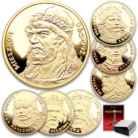 Series 24K Gold Plated 925 Proof Silver Set of 7 Medals
