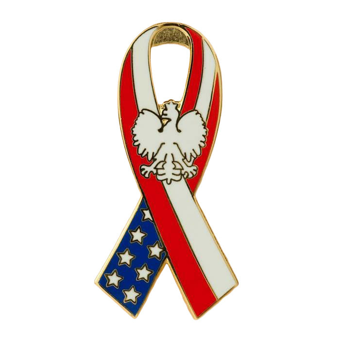 Lapel Pin - Polish American Ribbon