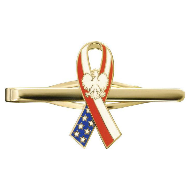 Tie Clip - Polish American Ribbon